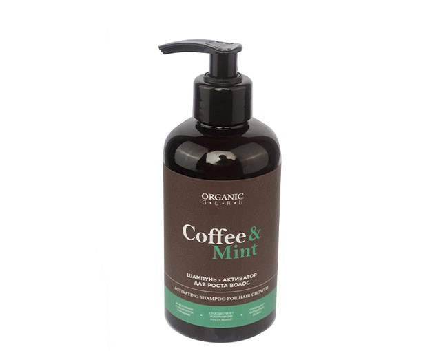 ORGANIC GURU shampoo with Coffee and mint 300ml